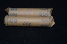 1960-d & 1961-p Penny Rolls Unopened