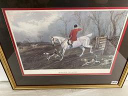 E.G. Hester Hunting Equestrian Framed Print