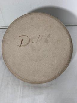 Studio Pottery Tray With Painted Trout Signed
