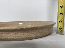 Studio Pottery Tray With Painted Trout Signed