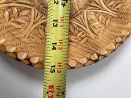 Vintage Oskar Kuhn Carved Wooden Tray