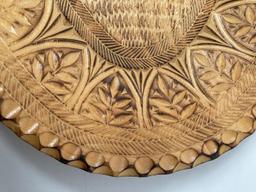 Vintage Oskar Kuhn Carved Wooden Tray