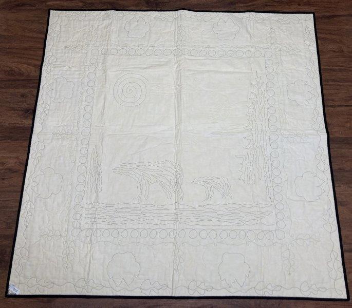 Southwestern Handmade Small Quilt With Bear