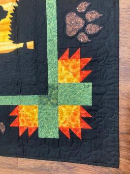 Southwestern Handmade Small Quilt With Bear