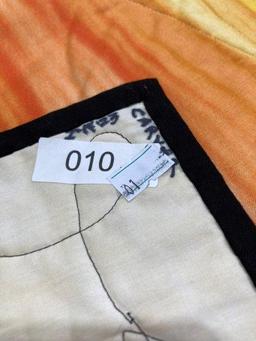Southwestern Handmade Small Quilt With Bear