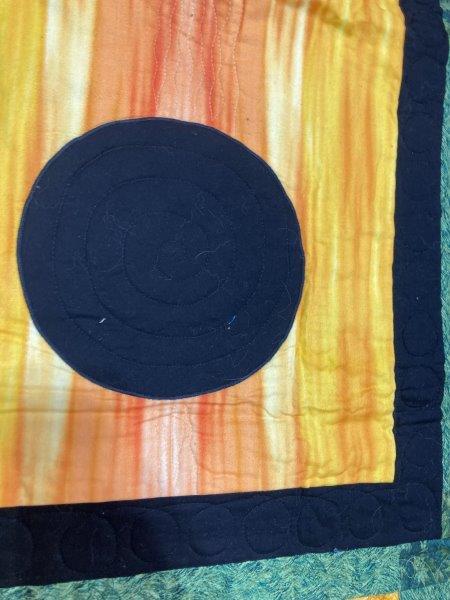Southwestern Handmade Small Quilt With Bear