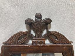 Antique Carved Shield Mirror