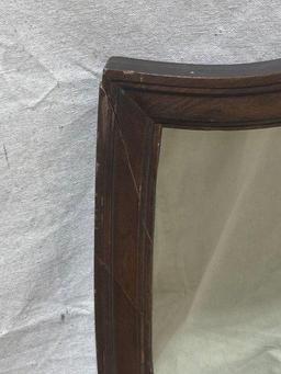 Antique Carved Shield Mirror