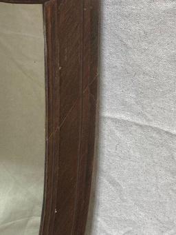 Antique Carved Shield Mirror