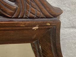 Antique Carved Shield Mirror