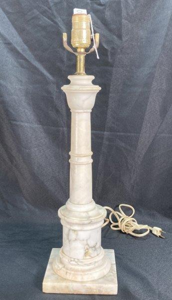 Alabaster Column Lamp