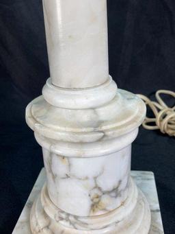 Alabaster Column Lamp