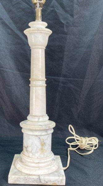 Alabaster Column Lamp