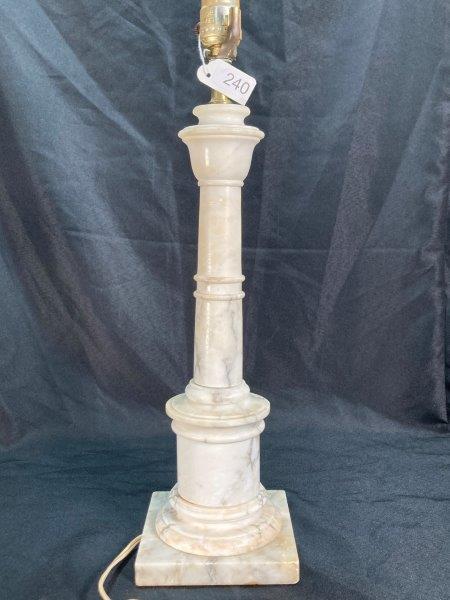 Alabaster Column Lamp