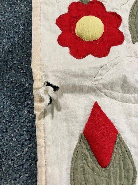 Applique Quilt, Floral Pattern