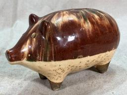 Three Pottery Pigs