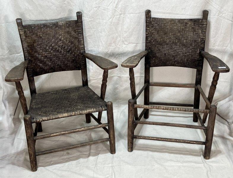 Pair of Adirondack Style Arm Chairs