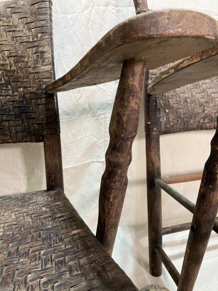 Pair of Adirondack Style Arm Chairs