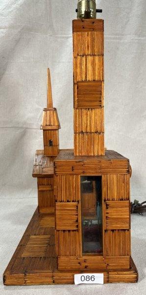Folk Art Matchstick Lamp