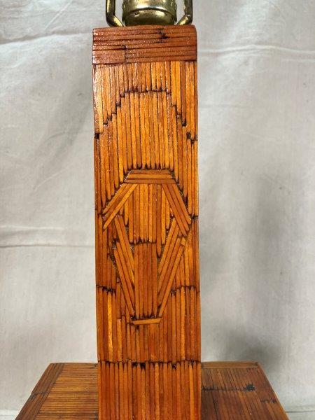 Folk Art Matchstick Lamp
