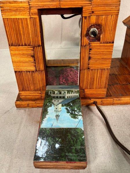 Folk Art Matchstick Lamp