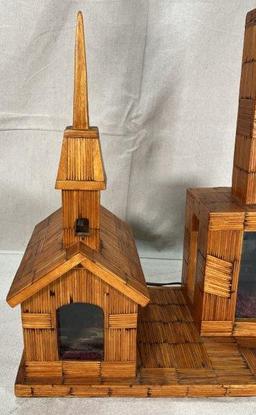 Folk Art Matchstick Lamp