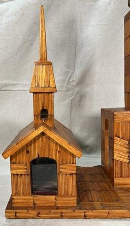 Folk Art Matchstick Lamp