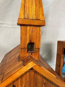 Folk Art Matchstick Lamp