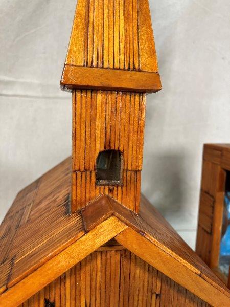 Folk Art Matchstick Lamp