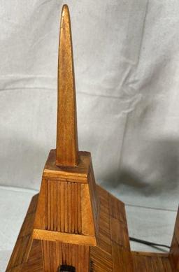 Folk Art Matchstick Lamp