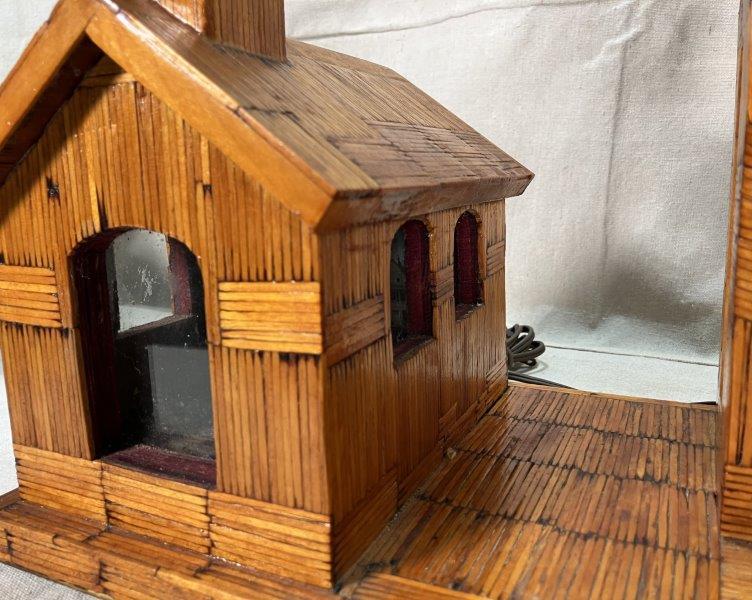 Folk Art Matchstick Lamp