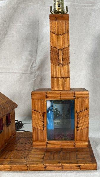 Folk Art Matchstick Lamp