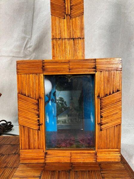 Folk Art Matchstick Lamp