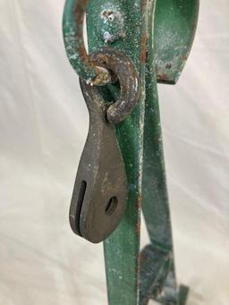 Pair of Painted Iron Architectural Brackets with Scrollwork