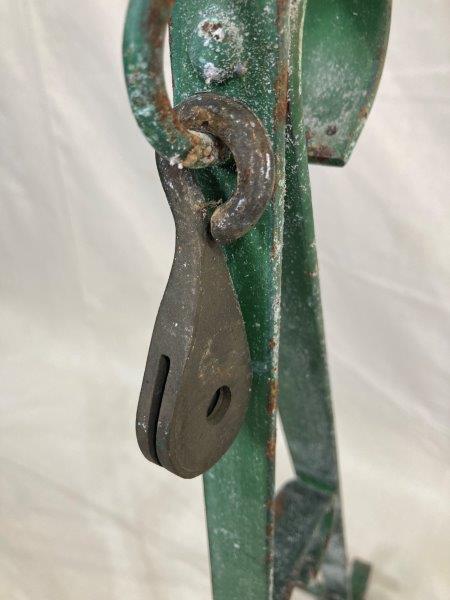Pair of Painted Iron Architectural Brackets with Scrollwork