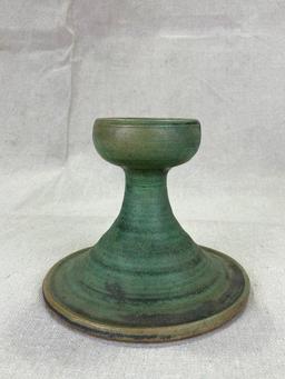 Shearwater Pottery Vase and Candlestick