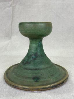 Shearwater Pottery Vase and Candlestick