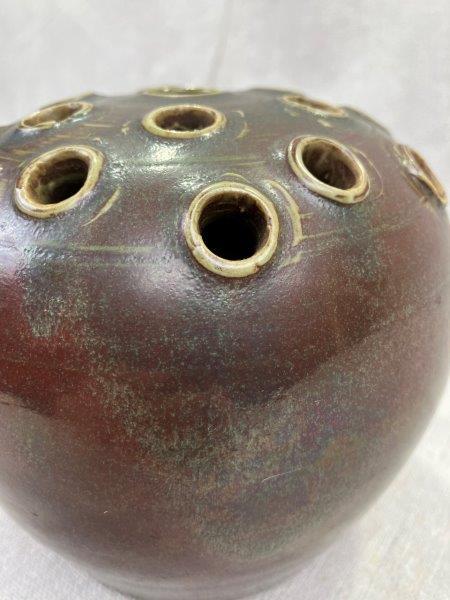 Group of Three W.J. Gordy Art Pottery Flower Frogs