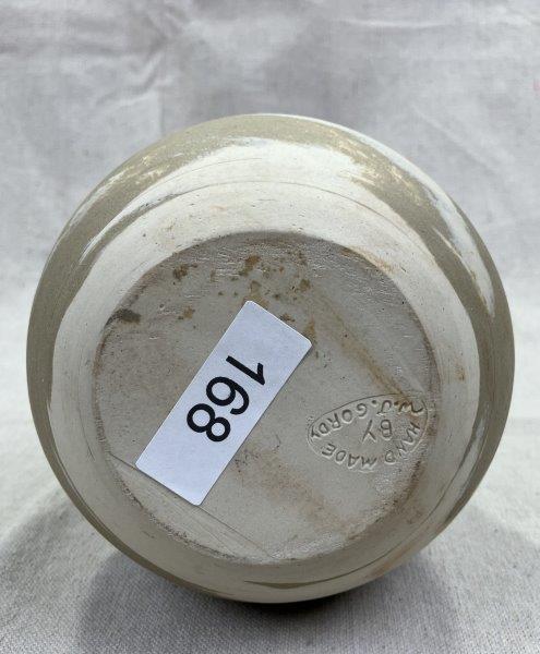 Large W.J. Gordy Swirl Art Pottery Vase