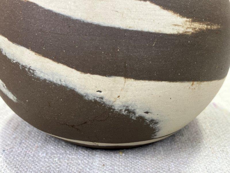 Group of Three W.J. Gordy Swirl Vases