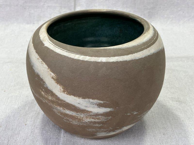 Group of Three W.J. Gordy Swirl Vases