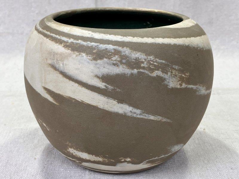 Group of Three W.J. Gordy Swirl Vases