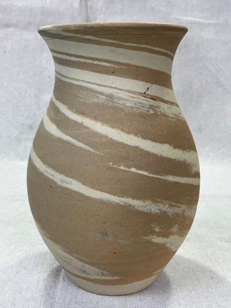 Group of Three W.J. Gordy Swirl Vases