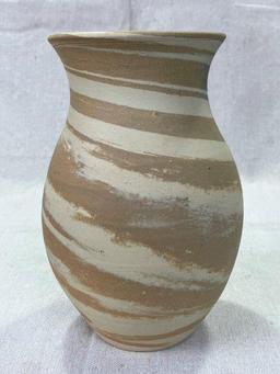 Group of Three W.J. Gordy Swirl Vases