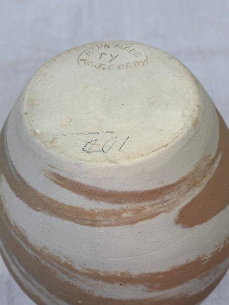 Group of Three W.J. Gordy Swirl Vases