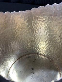 James Dixon Hammered Silverplate Wine Coaster