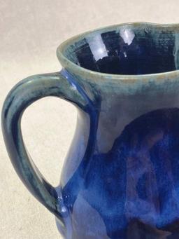W.J. "Bill" Gordy Pitcher with Cobalt Glaze