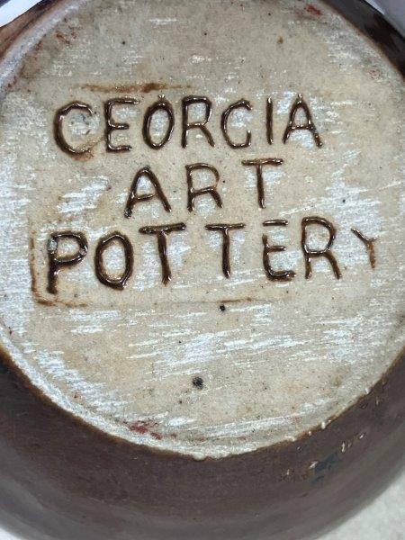 Group of Three W.J. Gordy Miniature Souvenir Pottery Pieces