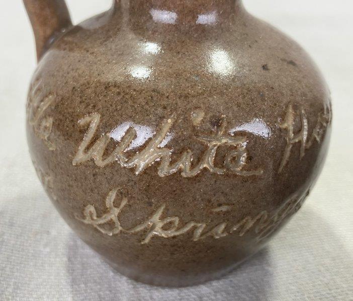 Group of Three W.J. Gordy Miniature Souvenir Pottery Pieces