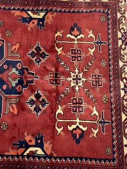 Hand-Knotted Turkman Persian Rug